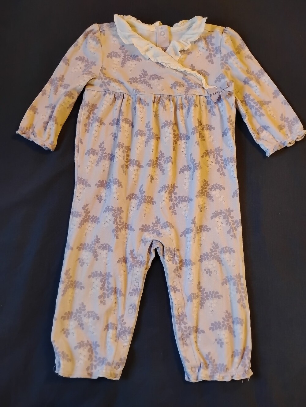 Janie And Jack Wisteria Wonder One-Piece Lavender 12-18 Baby Girl Romper Outfit